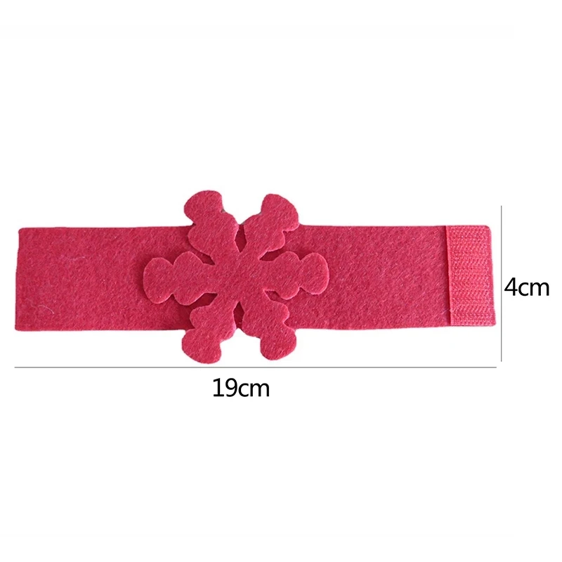 Christmas Snowflake Shaped Napkin Rings Tissue Napkin Buckles High Quality Small Fresh Wedding Party Event Table Decorations
