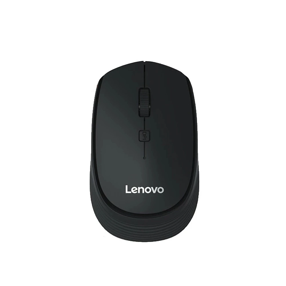 Беспроводная офисная мышь Lenovo M202 2 4 ГГц клавиши бесшумная эргономичный дизайн с 3 регулируемыми DPI для ПК ноутбука черные