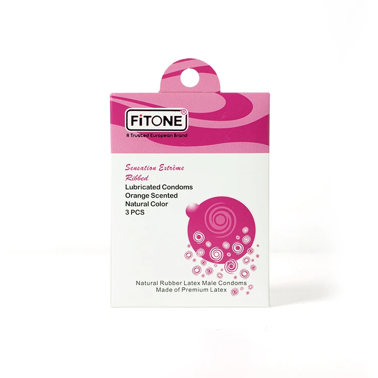 OEM&ODM FITONE 3 Pieces/Wallet Flavored Sex Delay Condoms