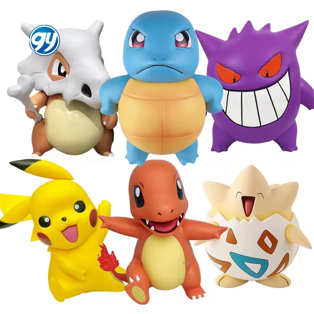 Hot Selling 40cm PVC Pokemoned Highly Restored 1:1 Turtle Big Size Squirtle Anime Figure Collection Decoration Model Toys