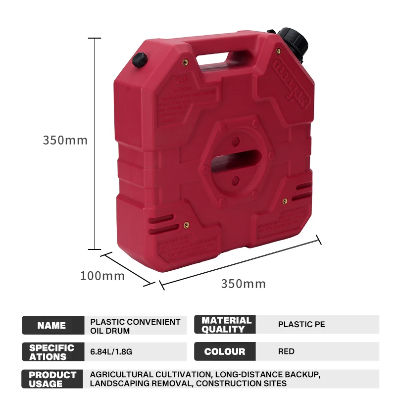 Manufacturer of anti-static 6.84L Jerry tank, 1.8gallon fuel tank, spare fuel tank manufacturer
