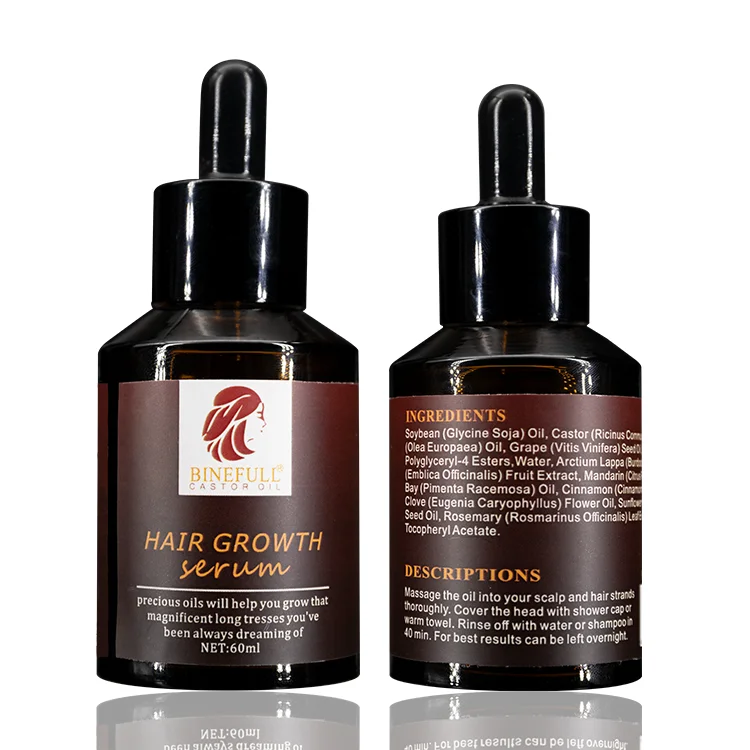 Private Label Natural Ginger Hair Growth Oil  Anti Loss Treatment Hair Oil Fast Hair Growth Serum