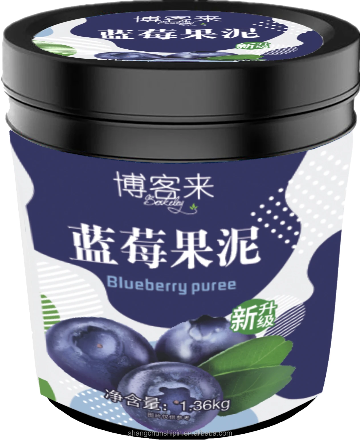 Original Factory Customized Blueberry Puree Jam Fruit Tea Coffee Milk Tea Water Bar