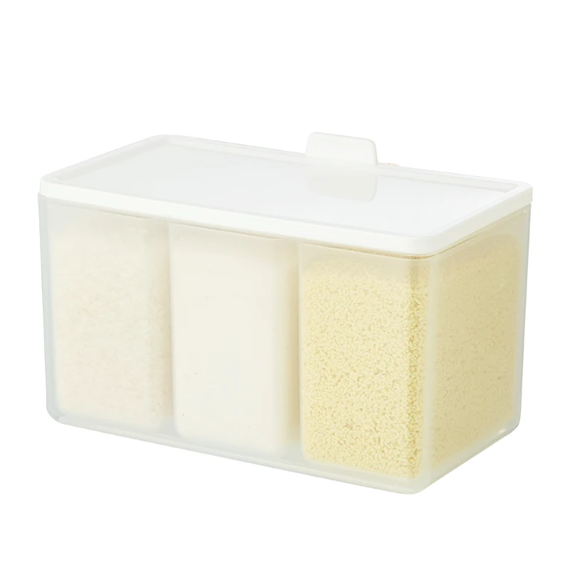 Съемный 2/3/4 отсек прозрачная пластиковая коробка для специй кухонного органайзера с ложкой