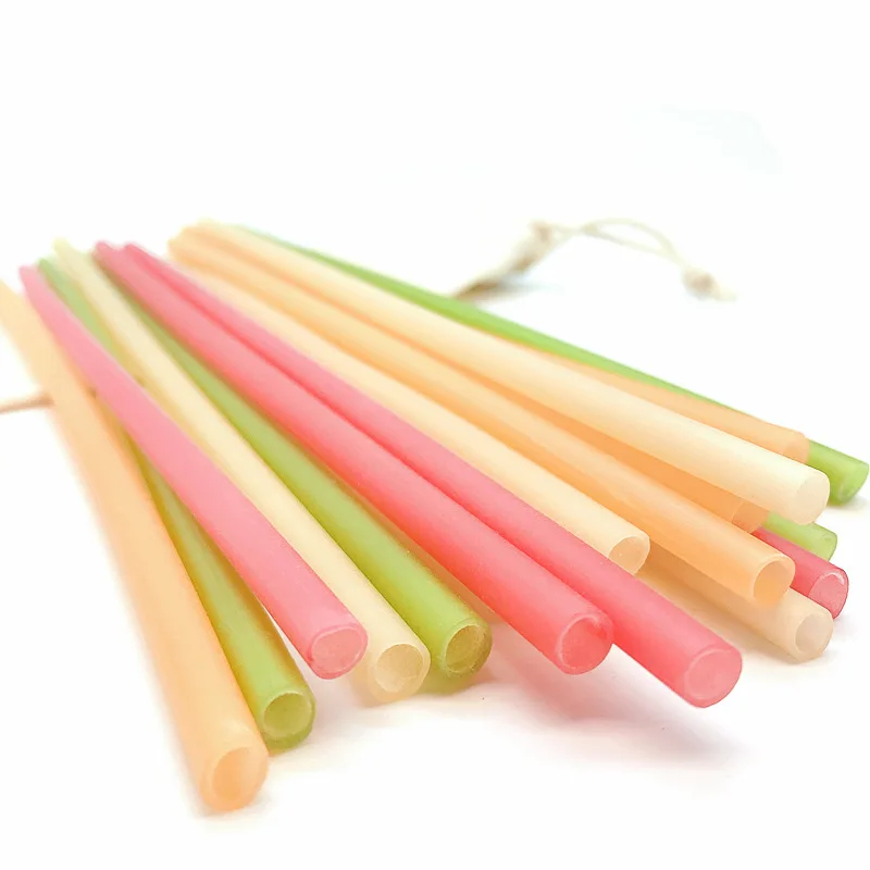 Biodegradable Eco-Friendly Colorful Edible Rice Straws