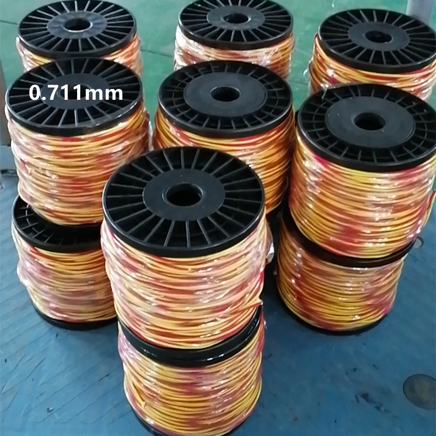 22SWG Thermocouple cable with Vitreous Silica insulation 0.71mm glassfiber insulated type K thermocouple wire