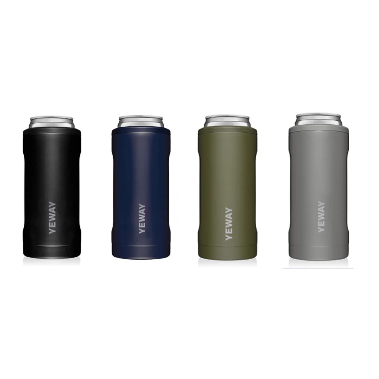 mint green stainless beer cooler Wine  Cooler  Double-Walled Stainless Steel Drink Holder for Slim Beer Can for Tall Skinny Cans