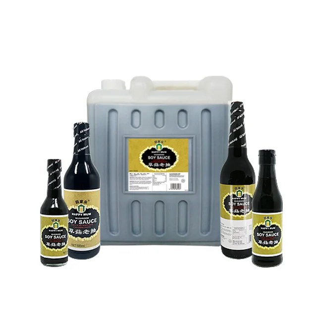 Halal kosher Food Natural Brewed 625ml Organic Mushroom Soy Sauce