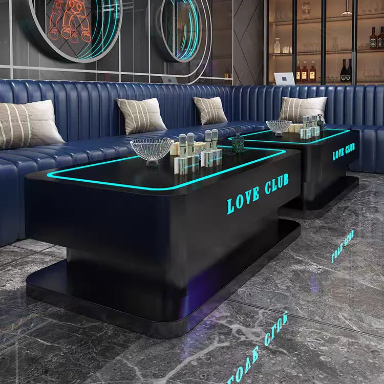led glass portable bar table Furniture /Commercial hookah Illuminated Led Night Club lounge bar modern bar table