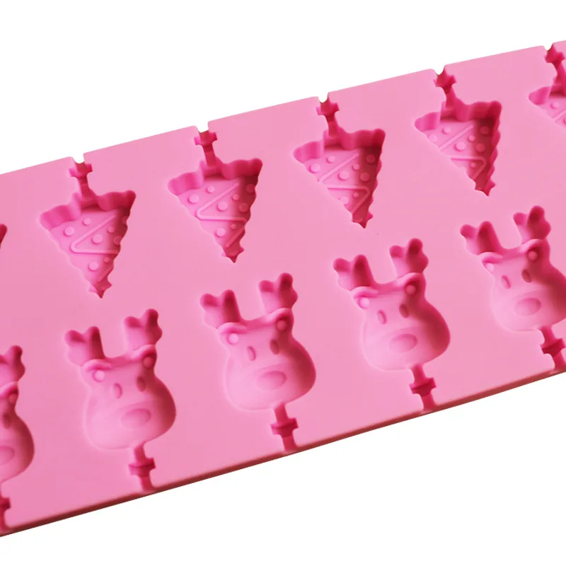 Saffron Multiple Designs silicon melting lollipop resin mold candy gummy molds cartoon dinosaur monkey Christmas 3d mold