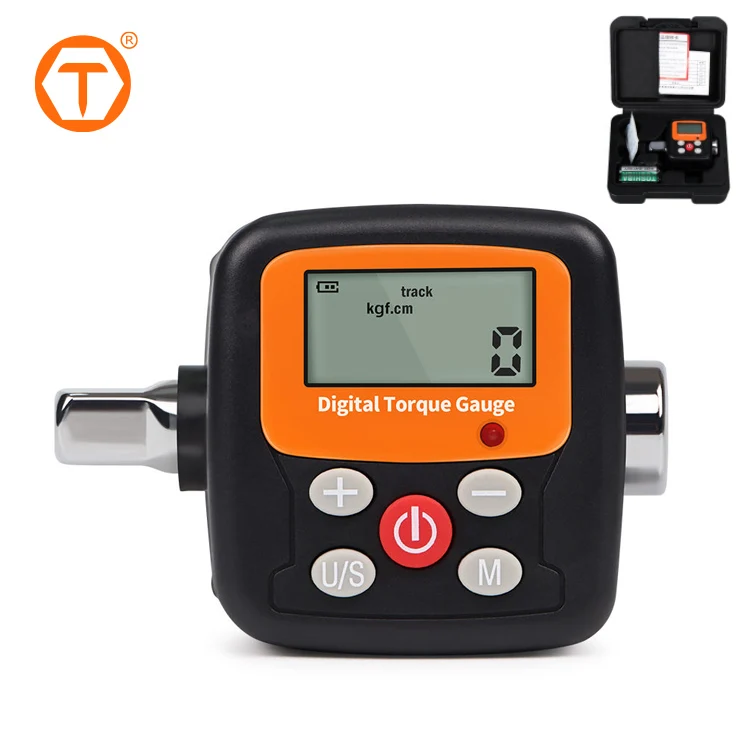 Heavy Duty Precision Torque Gauge Test Meter Tool Large Display Electronic Digital Torque Wrench Adapter for Car Biking