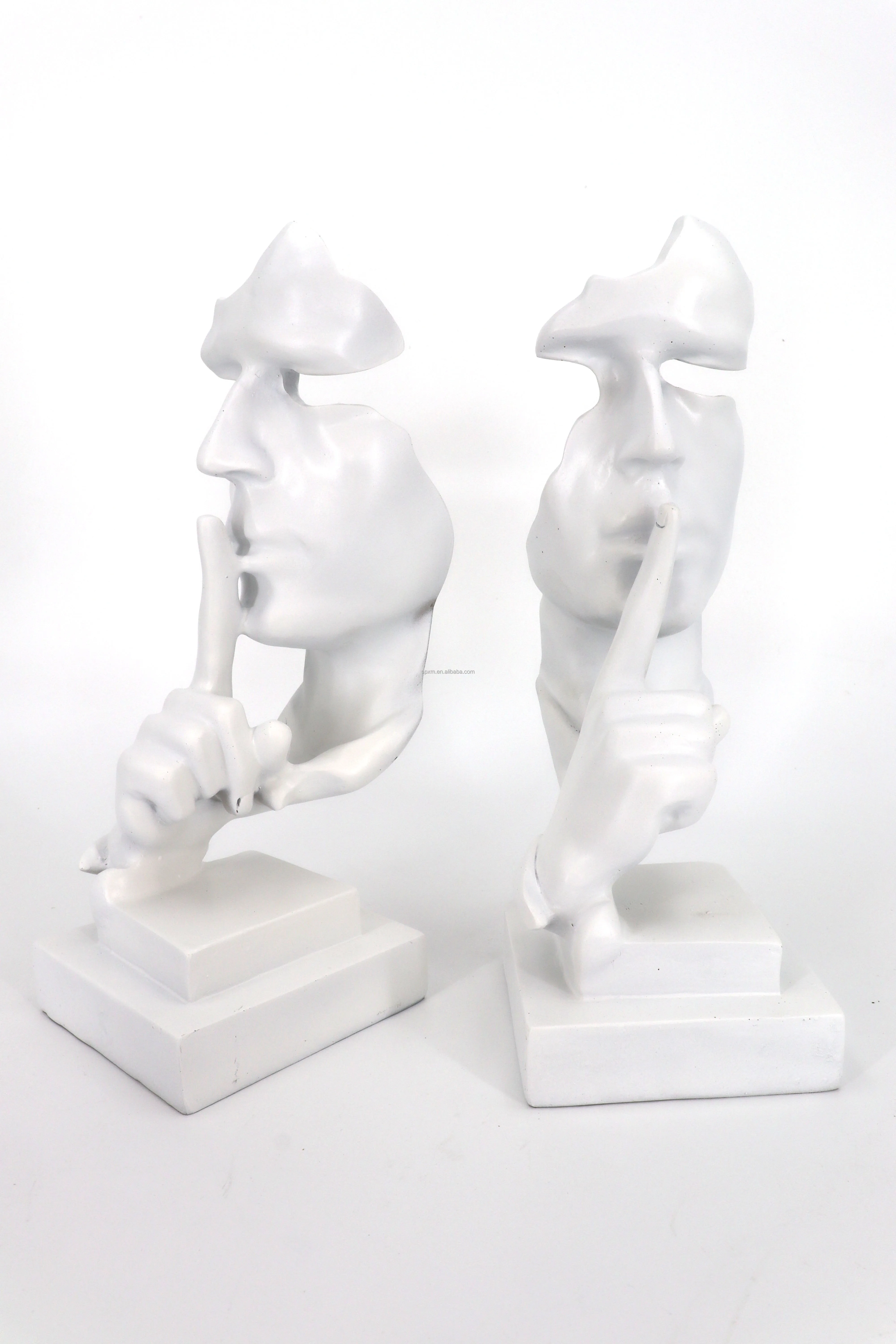 Nordic Retro Resin Figurine  Face Statue Home Living Room Decoration Desktop Gift Figurines