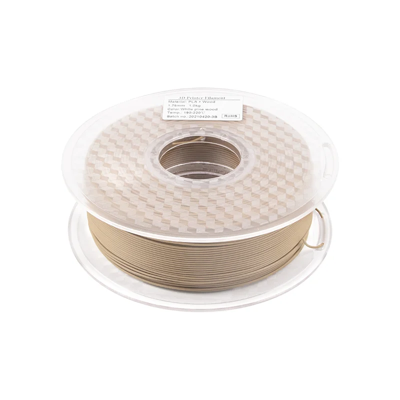 Strong toughness iSANMATE wood filament with 20% wood powder filament PLA White pine wood