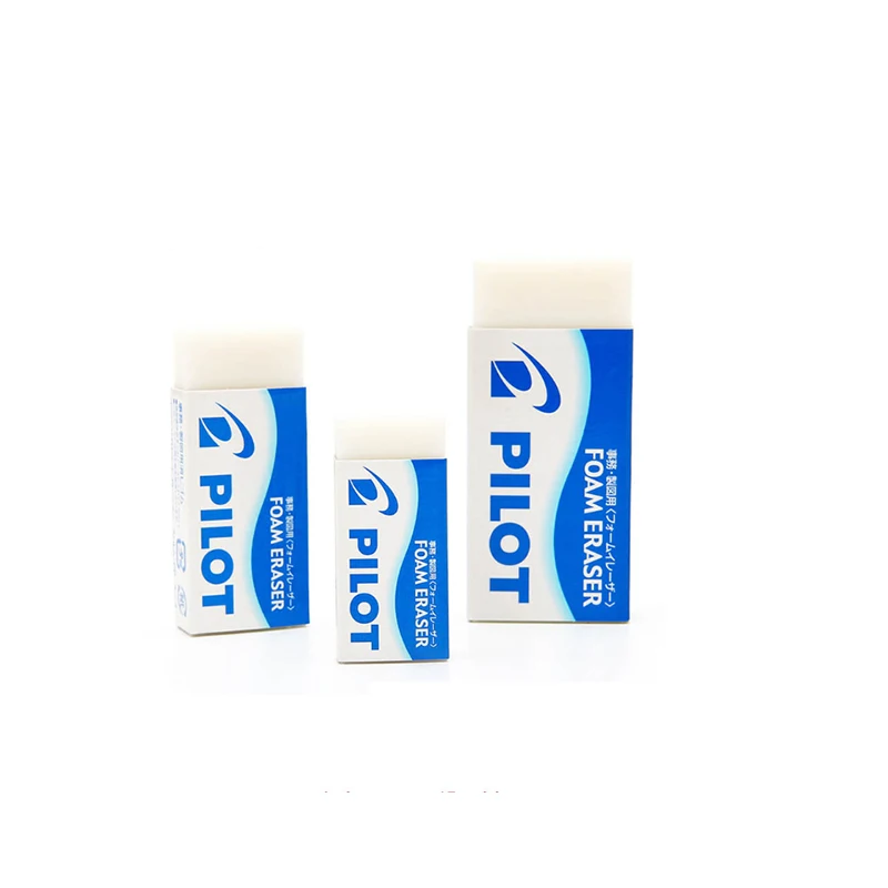 Art Supplies Dust Free Clean Soft White Plastic Customizable Eraser For Pencil