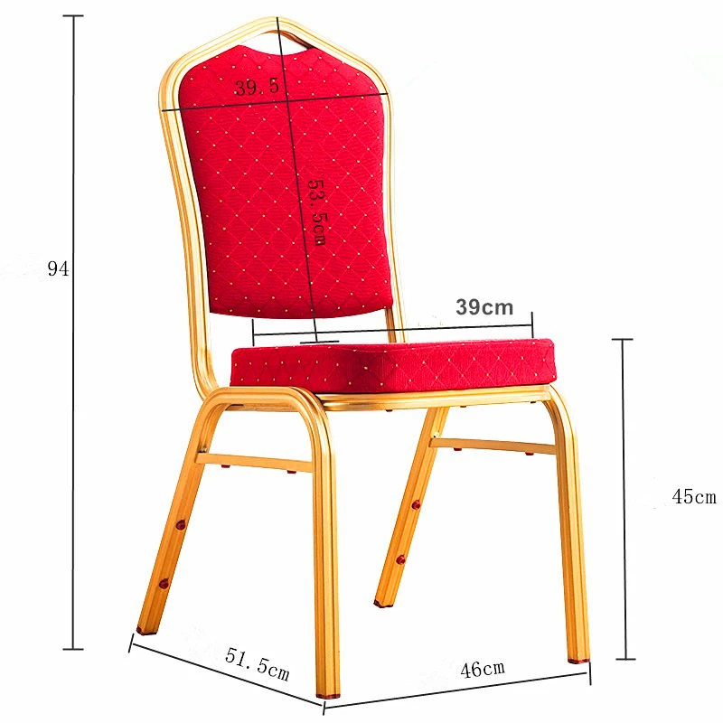 Недорогие Металлические алюминиевые железные стальные штабелируемые красные банкетные стулья для ресторанов и отелей