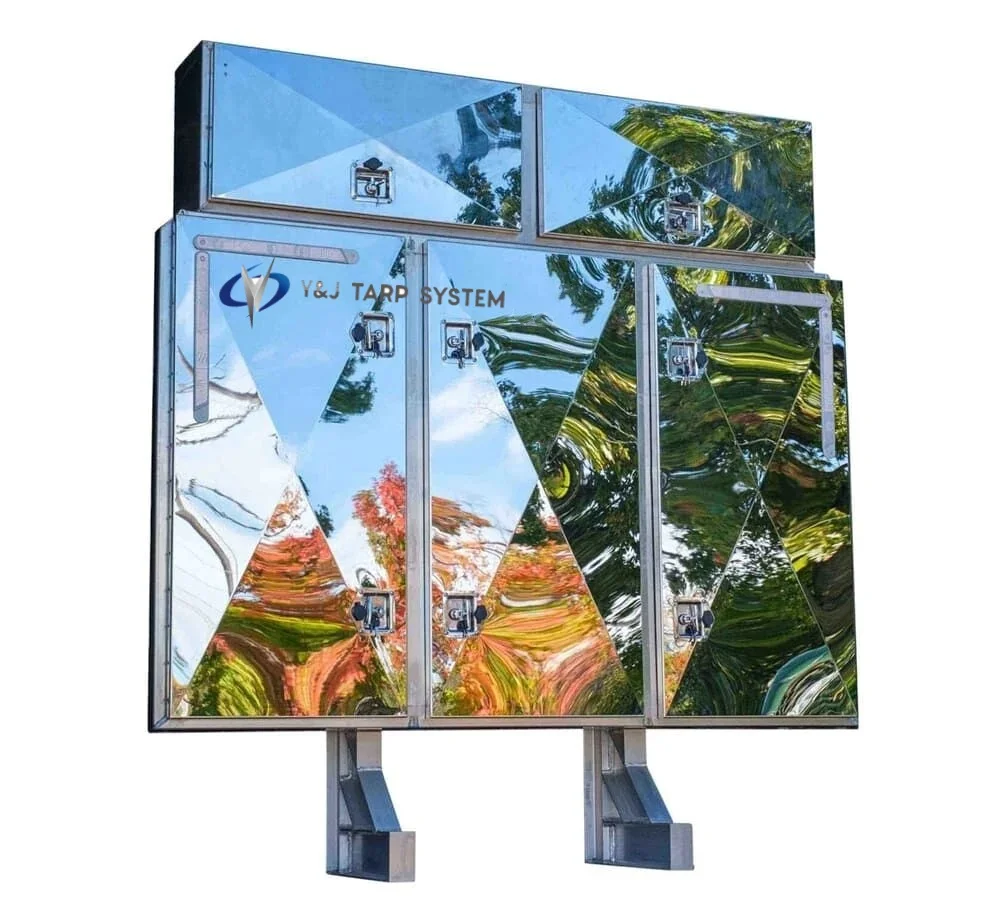 High Quality Five Door Mirror Surface Aluminum Headache Rack Cab Guard Racks Vaulted Enclosure