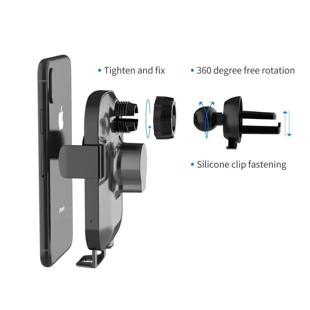 
Wireless Car Charger Universal mobiles Phone Holder 10w Fast Wireless Car Charger 