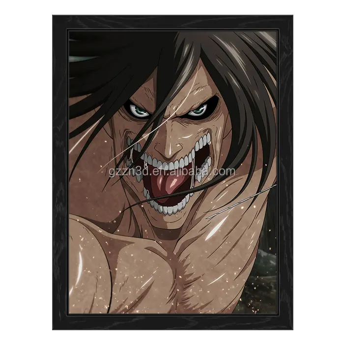 В наличии, 3D Японские Аниме, линзовидный плакат с быстрой доставкой