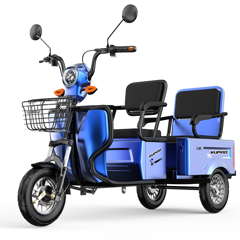 Cross-border export leisure tricycle adult car fashion electric small folding tricycle