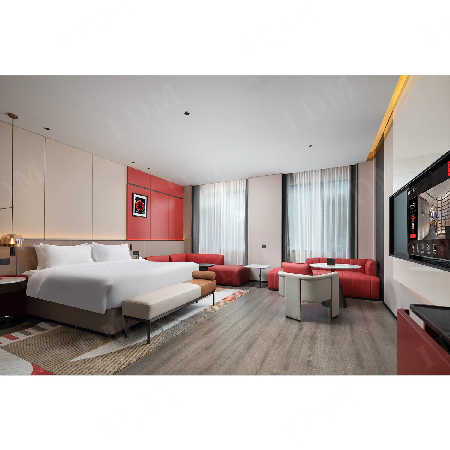 IDM Modern hotel furniture comfort inn and suites hotel furniture 5 star bedroom sets