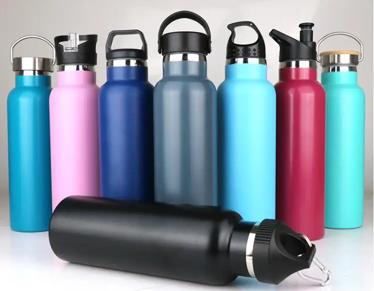 Eco-Friendly Double Wall Custom Logo Bottle Water standard Mouth Vacuum Insulated Drink Sport Stainless Steel Water Bottle