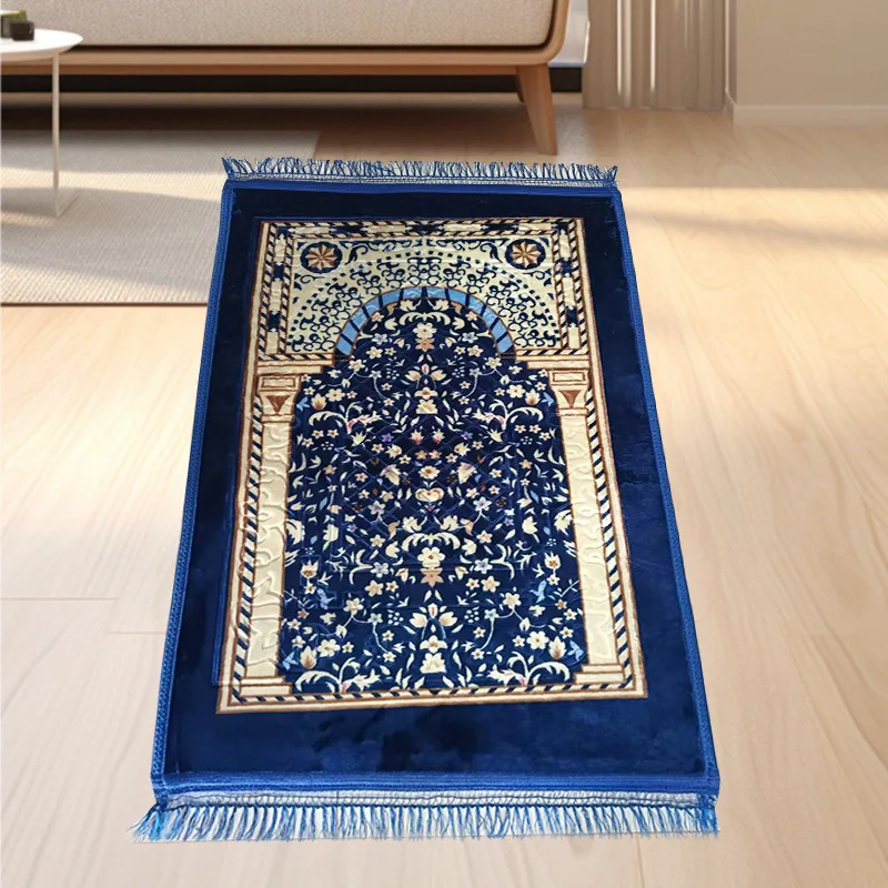 Hot Selling Good Quality Muslim Home Mosque Use Quilted Printing Kids Prayer Rugs Janamaz Islamic Muslim Prayer Rug