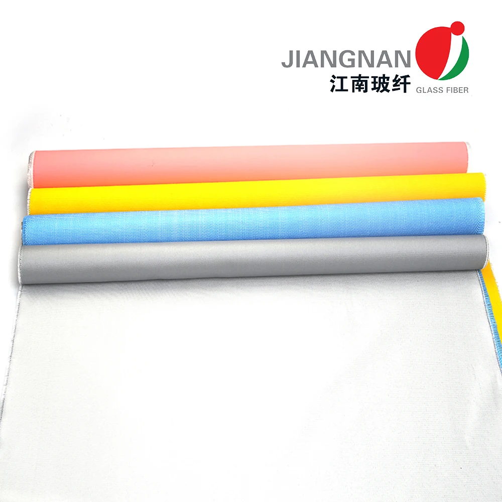 Silicone Coating Technology Fireproof Waterproof Silicone Rubber Coated Fiberglass Fabric Cloth