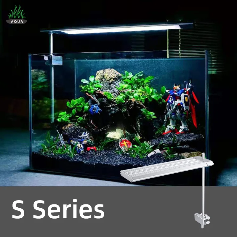 WEEKAQUA S300/400/450 Wholesale custom RGB full spectrum Sunrise and sunset fish aquarium lights for  fish tank led light