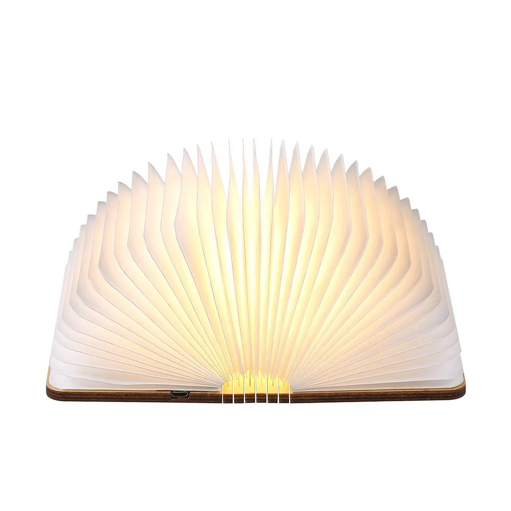 Led Book Lamp Wooden Foldable Book Lamp Bedside Lamp Usb Rechargeable Creative Night Light For Kids