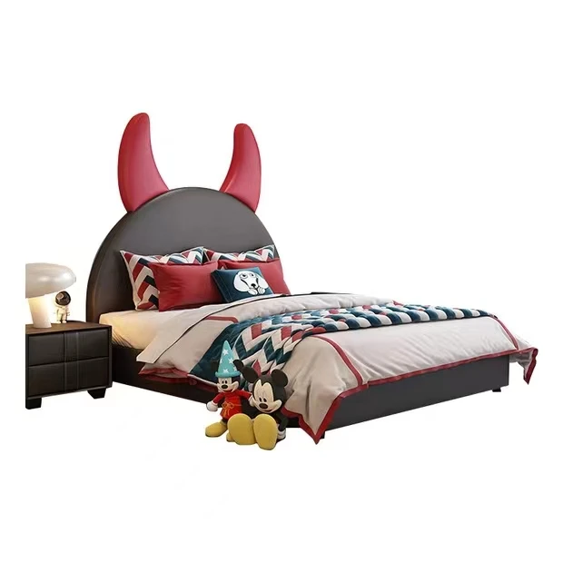 Light Living Room Kid Bed Children's Bed Bed Student Set Luxury Modern Simple Single Creative Custom Children Boys Cartoon