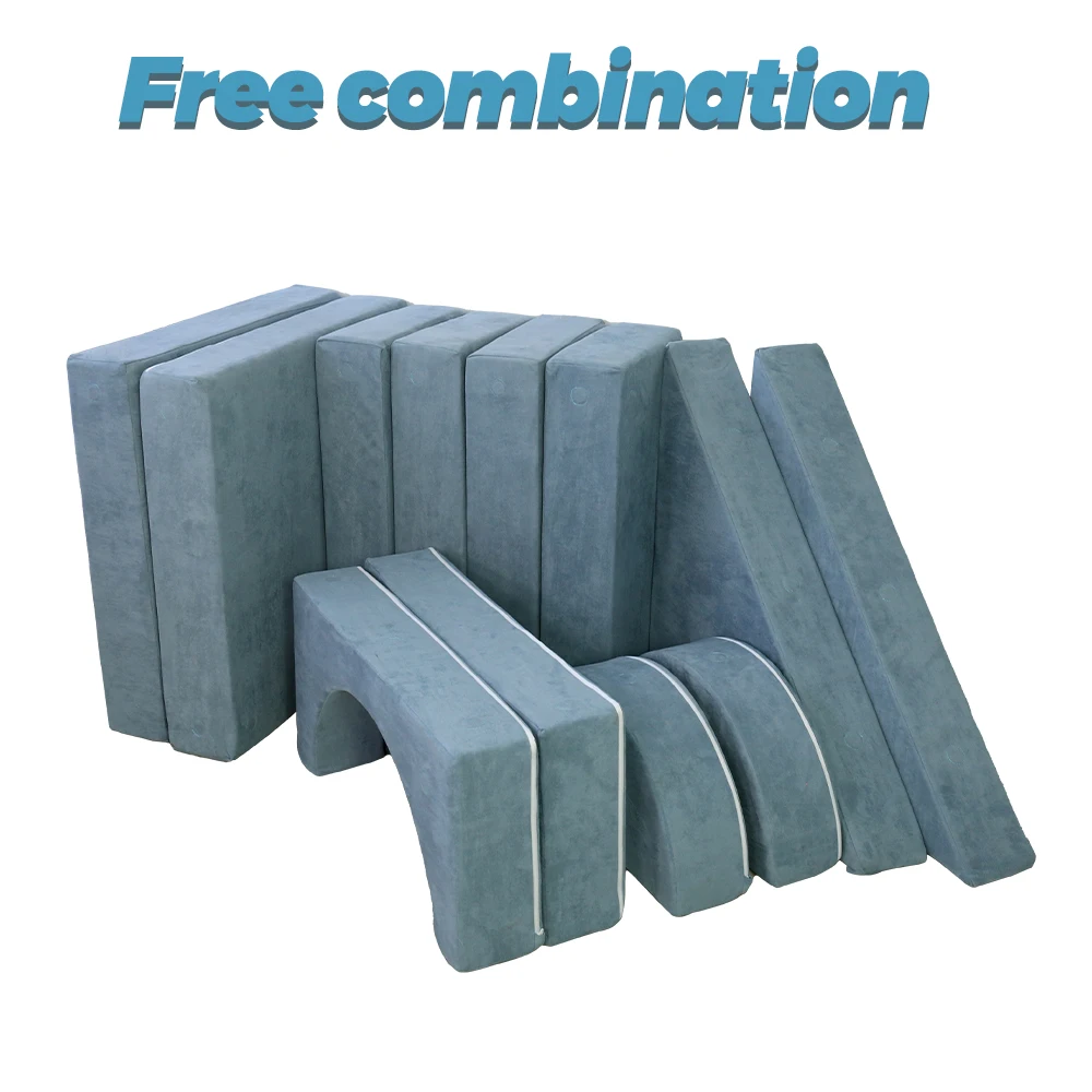 Kids Furniture DIY Sofa Couch Kids Crawling Sliding Mattress Comfort Foam Blocks Magnetic Play Couch Baby/