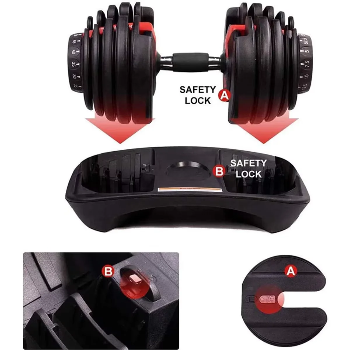 2025 New Products Wholesale OEM Price Dumbbells Free Weights Adjustable Dumbbell Set For Body Building