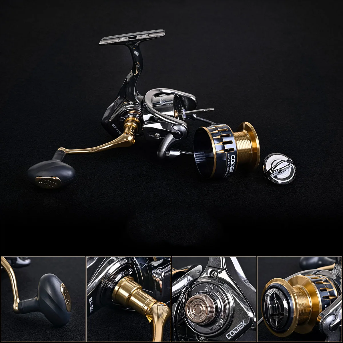 Aluminum Alloy Metal Rocker Line Cup Lure Fishing Reel Spinning