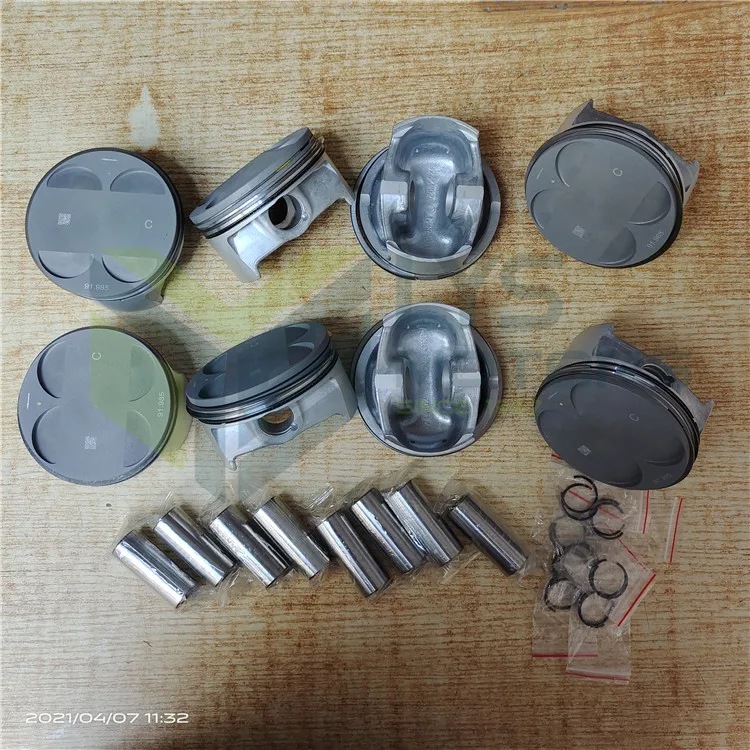 Piston kit with ring STD 11257519916 11257515760 for BMW N62 N62B44 V8 92MM 1.2x1.5x2.0MM