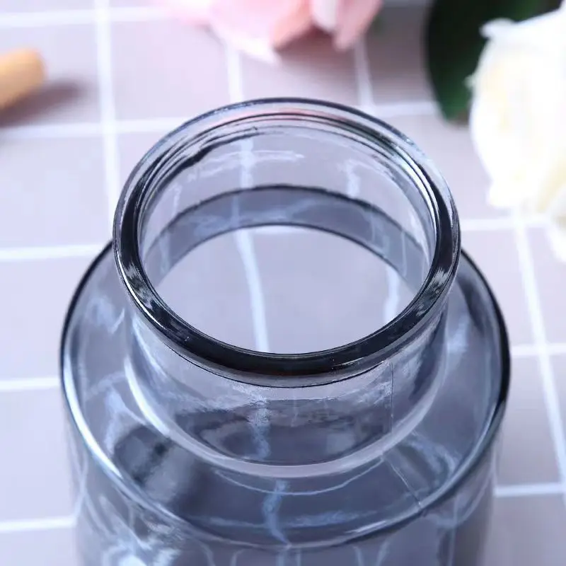 Wholesale Large Tall Cylinder Murano Clear Flower Rectangle Round Glass Bud Vase Cheap Price With Safety Delivery In Stock