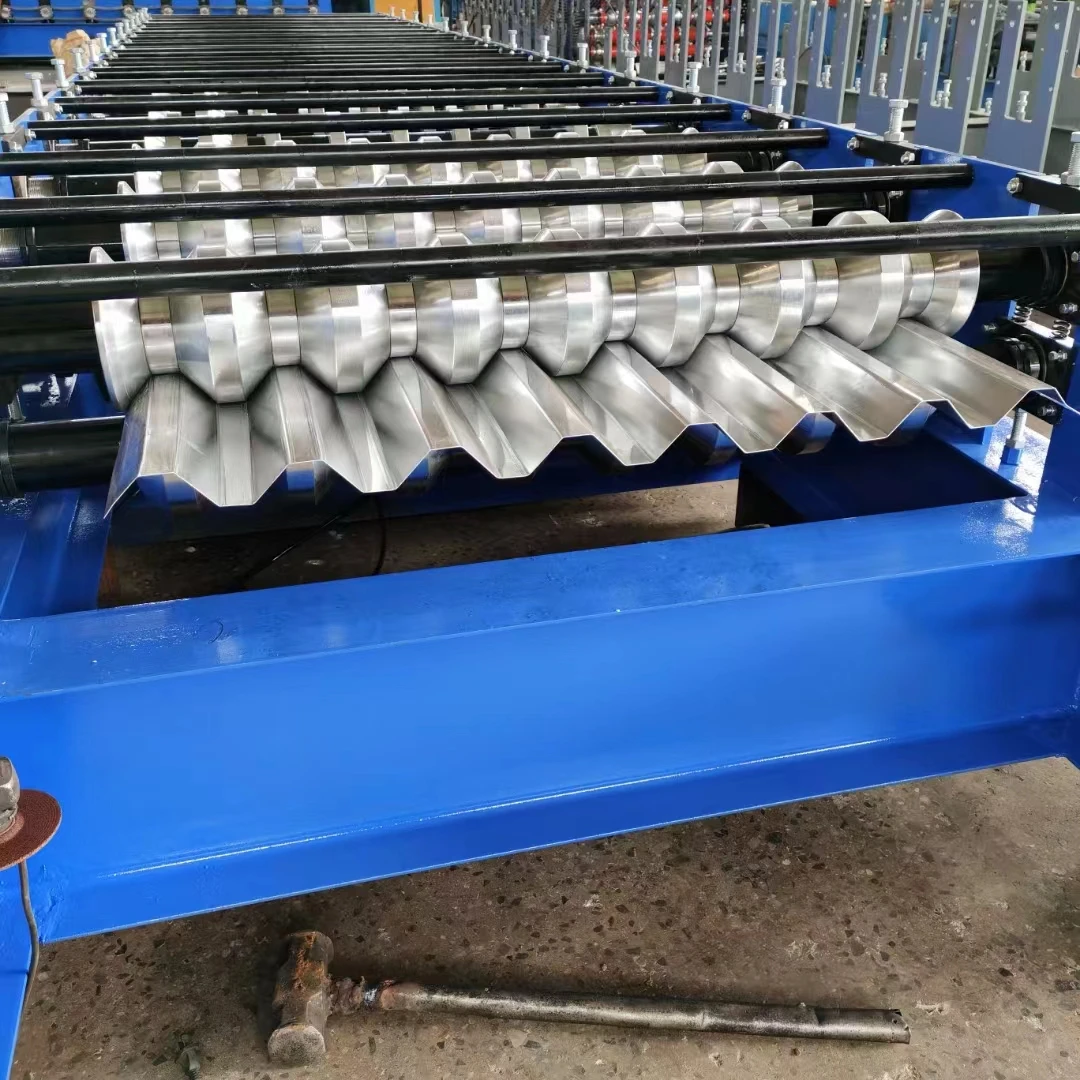 Double Layer Glazed Tile Roll Forming Machine Corrugated and Trapezoidal Roof Sheet Roofing Making Machines