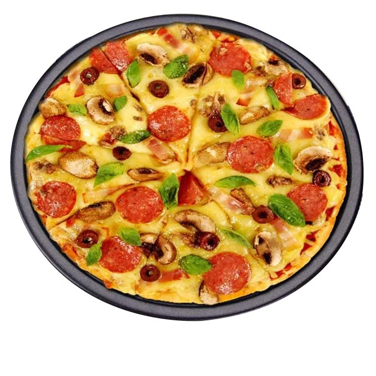 6 7 8 inch Premium Non-Stick Pizza Pan Bakeware Carbon Steel Pizza Plate Round Deep Dish Pizza Pan Tray Mold Mould Baking Tools