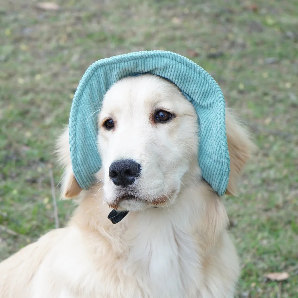 LM0080M Pet supplies Summer Dog Sunscreen Hat Take photos and dress up with a sun hat Pet corduroy fisherman hat