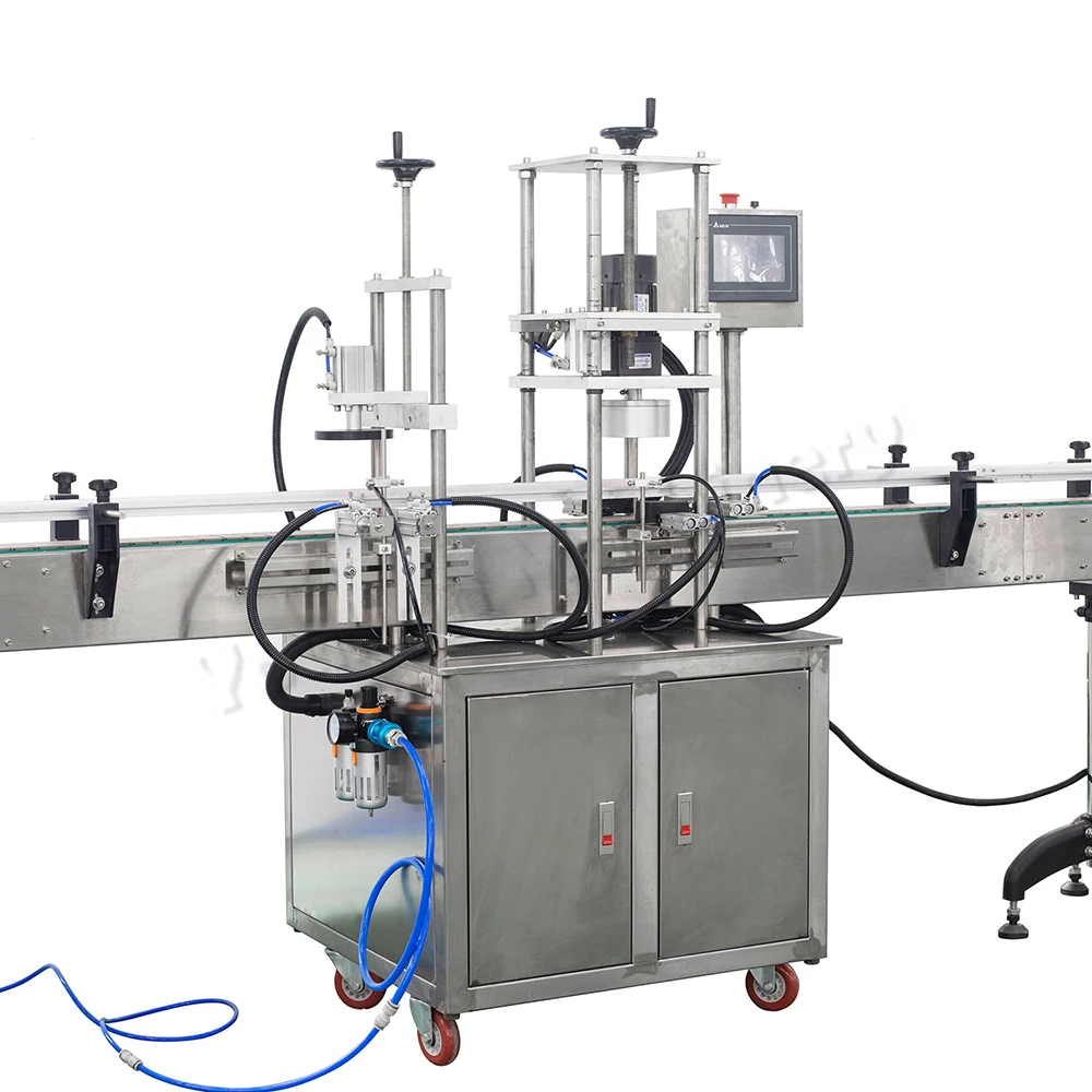 QDX-1 Auto Pneumatic Capper Single Head Screw Tightening Machine Plastic Glass Bottle Cap Capping Machine