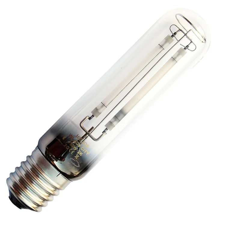 50000 Hours Double arc tube sodium lamp 250w hps twin arc tube bulb 250 watt 33000lm for street light road light