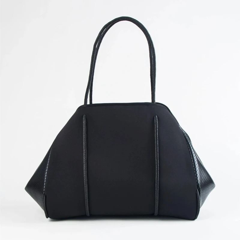 New Design Neoprene Beach Bag Large Capacity Neoprene Perforated Neoprene Tote Bag