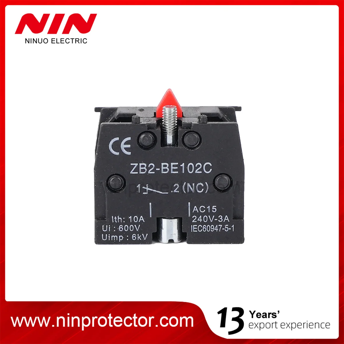 contact NC ZBE-102C  Button switch base auxiliary contact switch normally closed XB2 button accessory