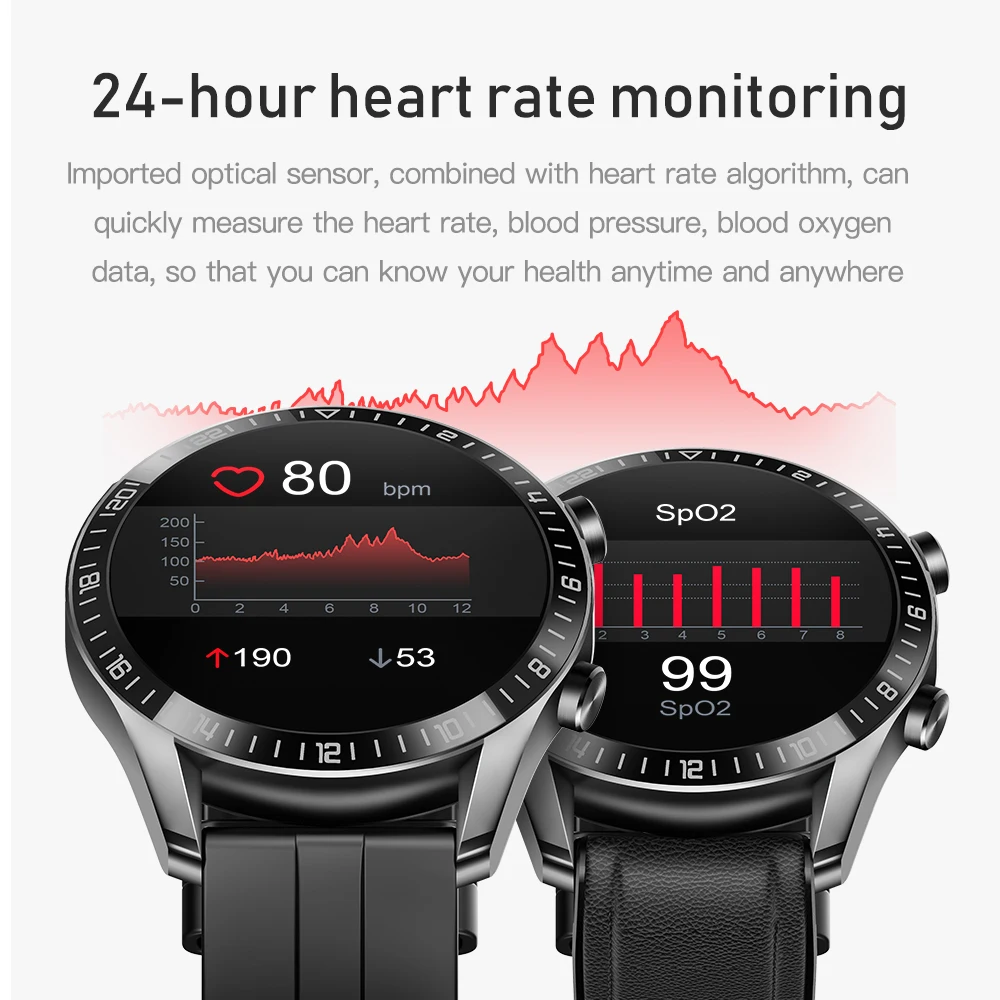 Smart Watch Blood Pressure Monitor Touch Fitness Jogger Tracker Blood Pressure  wrist Blood Pressure Tonometer for sporter