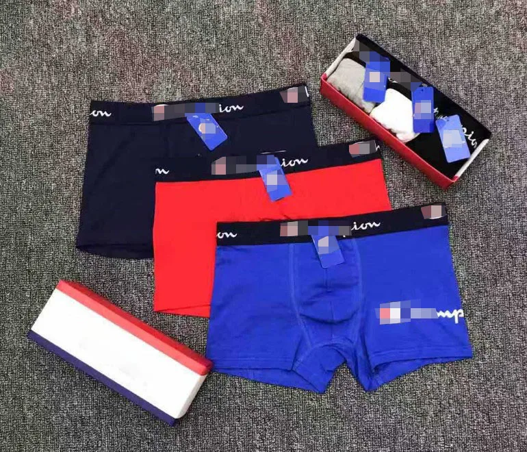
Breathable Multi Colors Men Letter Print Boxers Cotton Elastic Seamless Underwear 