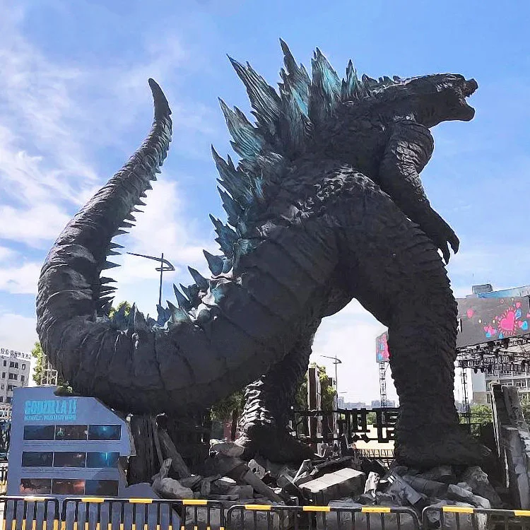 Изготовленный на заказ Высокое качество Godzillaed Монстр скульптура для украшения парка Динозавров Украшения