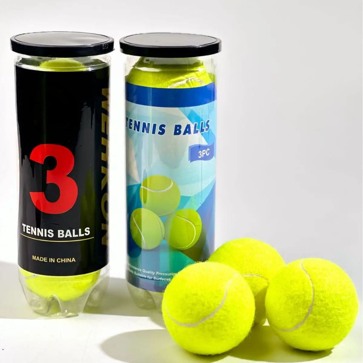 Professional Quality Tennis Paddle 15% Wool Padel Balls for Training and Match Durable High-Performance Rubber Portable