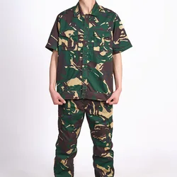 Camo Tactical BDU Uniform Combat Suit Military Short Sleeve Shirt Jacket Coat And Tactical Cargo Pants Set Army Uniform Military