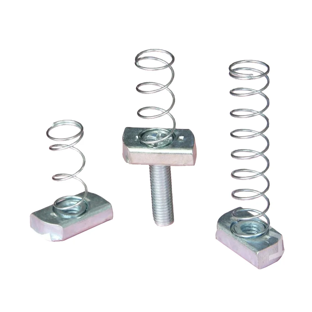 BESCA Steel Half Round Elasticity Spring Nut Ball Nut Long Spring Nut Building Material