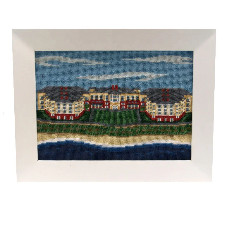 Ocean Course Framed Decorative Needlepoint Hotel Picture