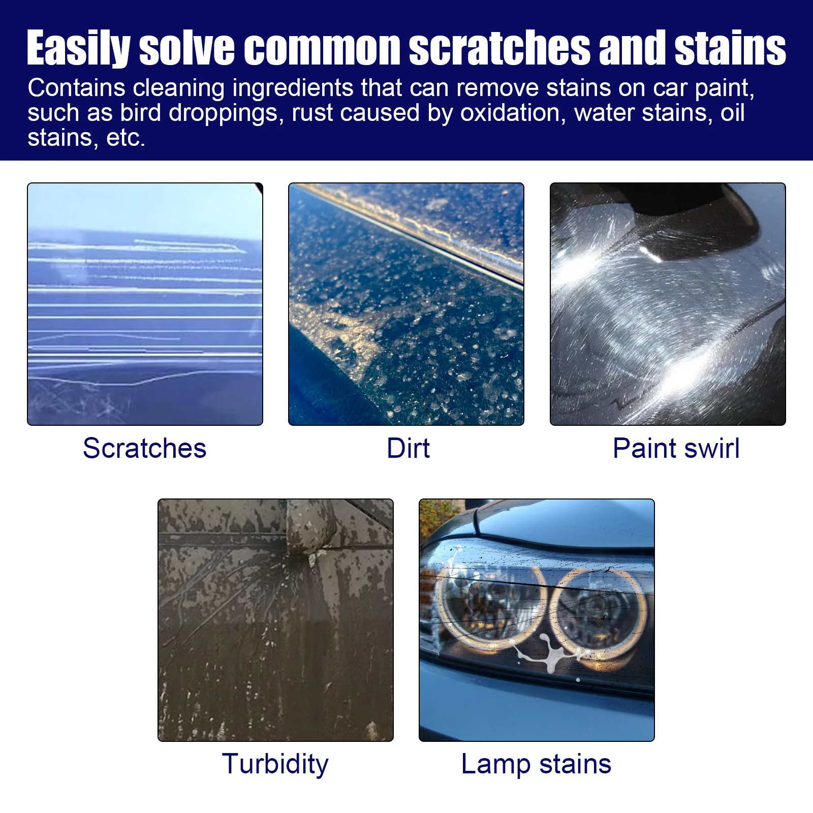 Homonth Quality Car Scratch Repair Series Effective Gel Surface Polishing Paste for Deep Paint Scratches